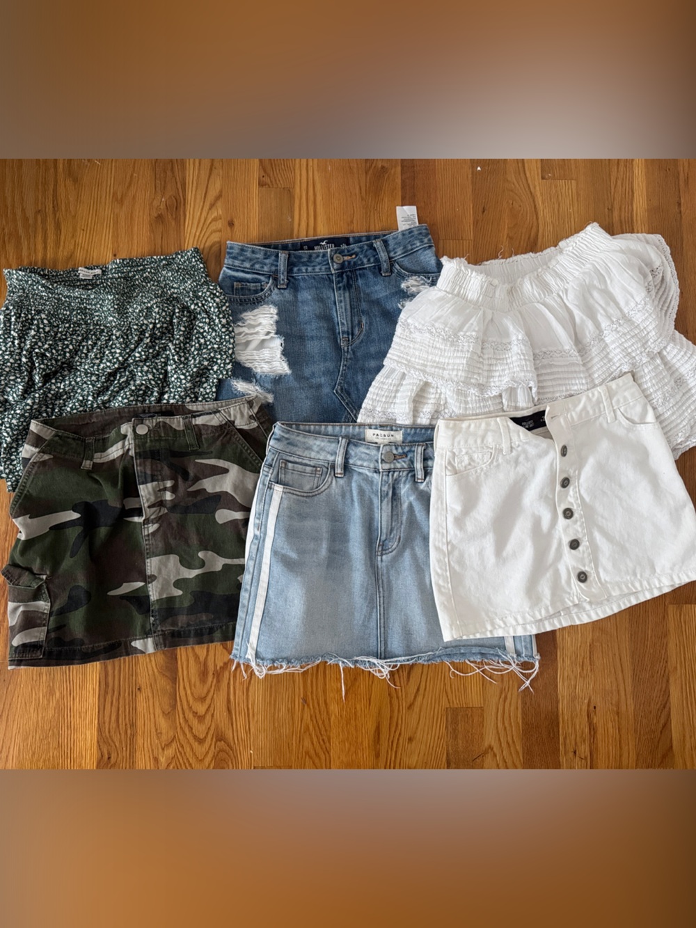 23-24-s-M bundle of 6 mini skirt Aerie, Hollister PacSun
